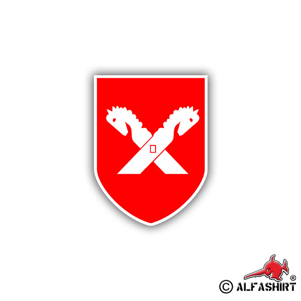 Aufkleber/Sticker 3te Panzer Division Wappen Abzeichen PzDiv 7x6cm A789