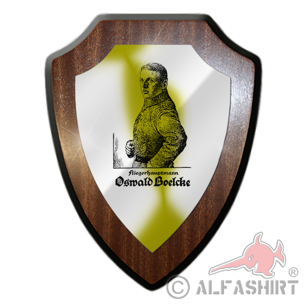 Wappenschild Fliegerhauptmann Boelcke Oswald Jagdflieger Feldflieger #27001