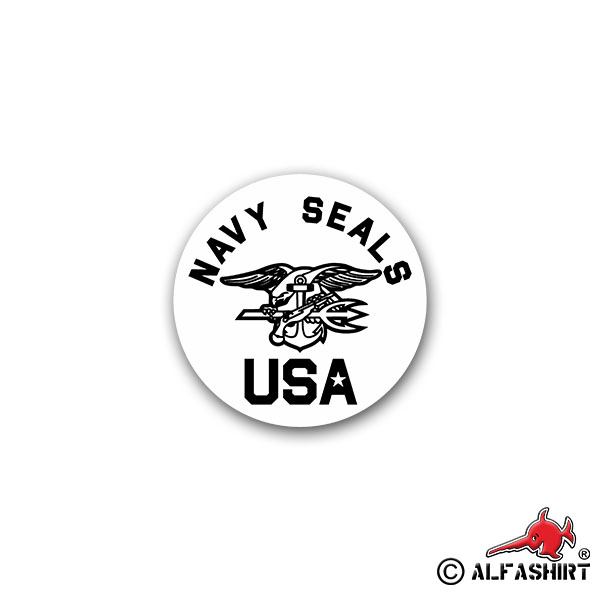 Sticker Navy Seals USA Special Unit US Sea Air Land Sea 7x7cm A2623