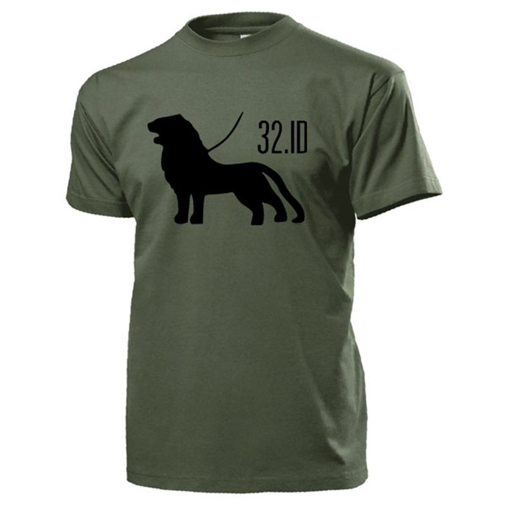 32 ID Infanterie Division Löwe Wappen InfDiv Abzeichen - T Shirt #13121