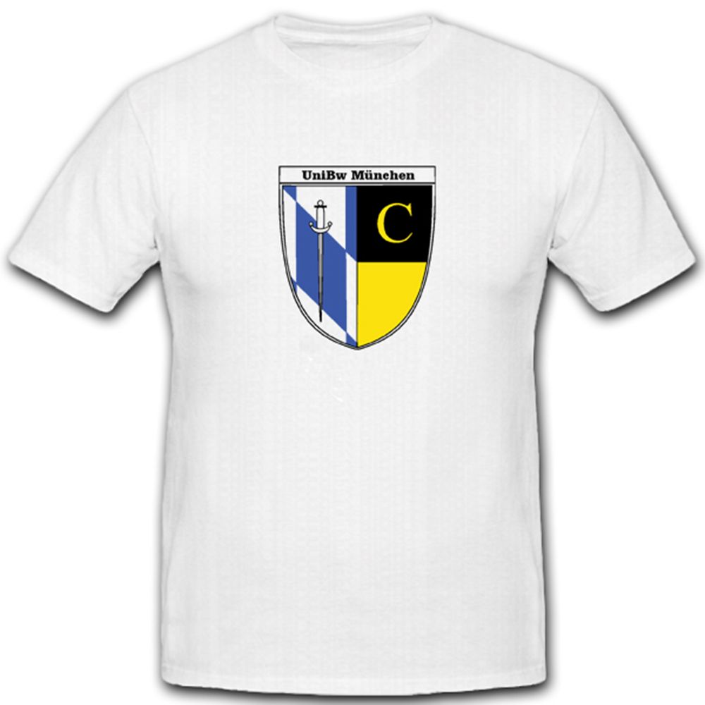 UniBwM Universität Bundeswehr München Ausbildung Wappen Abzeichen- T Shirt #4846