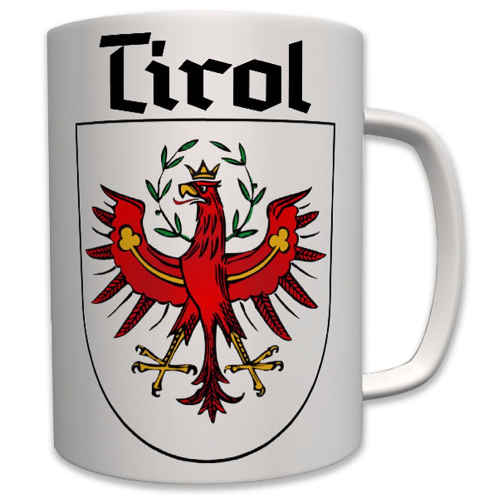 Tirol Wappen Geschenk Andenken Heimat roter Adler Süd Österreich - Tasse #7663