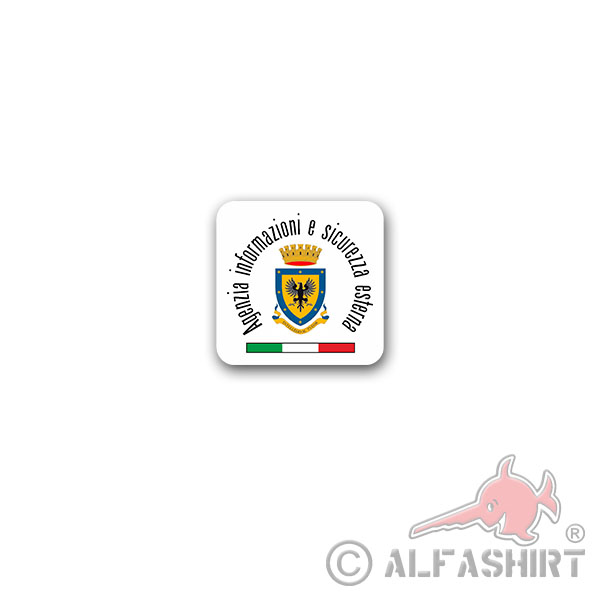Aufkleber/Sticker Agenzia informazioni e sicurezza esterna Aise 7x7cm A3336