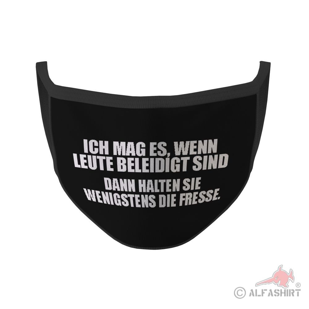 Mund Maske Beleidigte Leute halten wenigstens die Fresse Fun Humor #35385