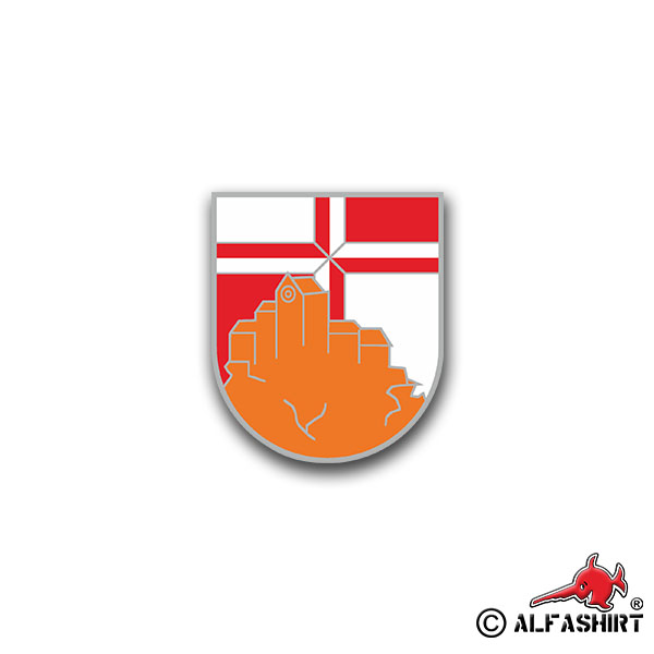 Aufkleber/Sticker PzBtl 554 Panzer Bataillon Stetten Leo BW Wappen 7x6cm A1318