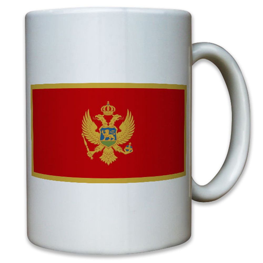 Montenegro Adler Doppelkopfadler Hoheitsabzeichen Republik Flagge - Tasse #12918
