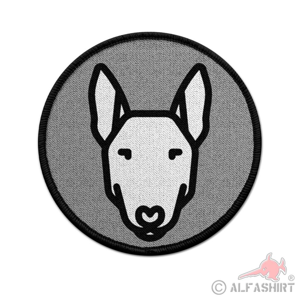 Patch Bullterrier Bull Terrier Hund Kampfhund Fan Aufnäher#41424
