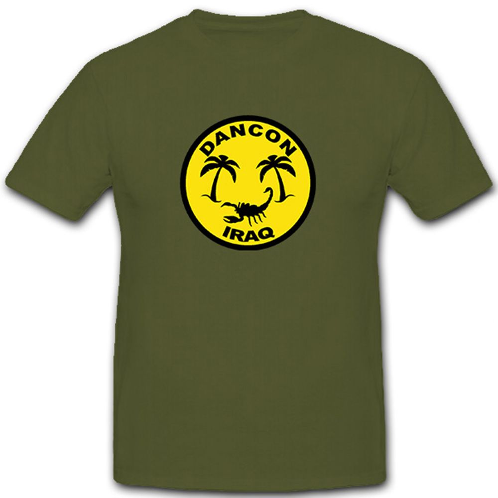 DANCON IRAQ Dänemark Kontigent Irak Einheit Wappen Abzeichen - T Shirt #7798