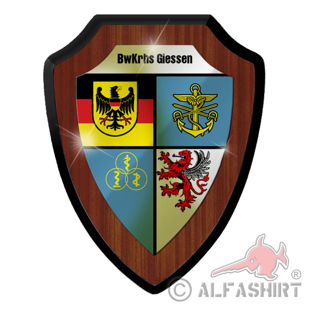 Wappenschild Bundeswehrkrankenhaus Gießen Krankenhaus BwKrhs BWZK BWK #38583