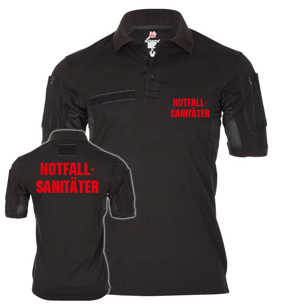 Tactical Poloshirt Alfa Notfallsanitäter Sanitäter Sani Lebensretter #21845