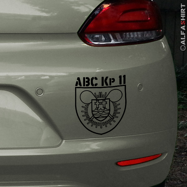 Sticker ABC Kp 11 Atom Bio Chemistry Company BW German 20x17,5cm # A404