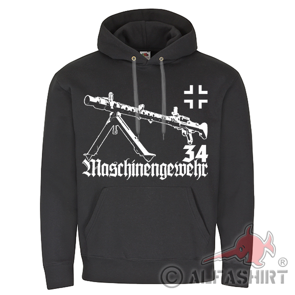 MG34 Deutsches Maschinengewehr 34 Deko Waffe Militaria - Kapuzenpullover #18008