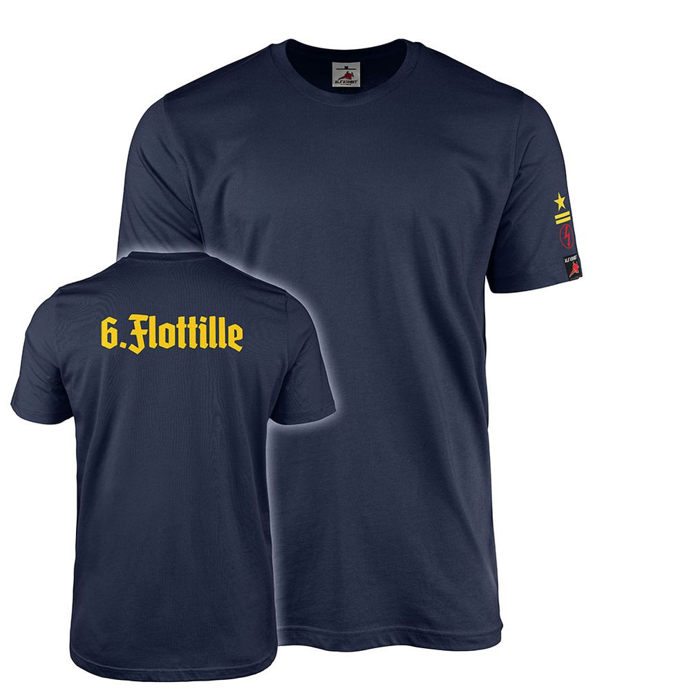 T-Shirt Volksmarine Staff Sailor Funk 6 Flotilla DDR NVA Rank #47034