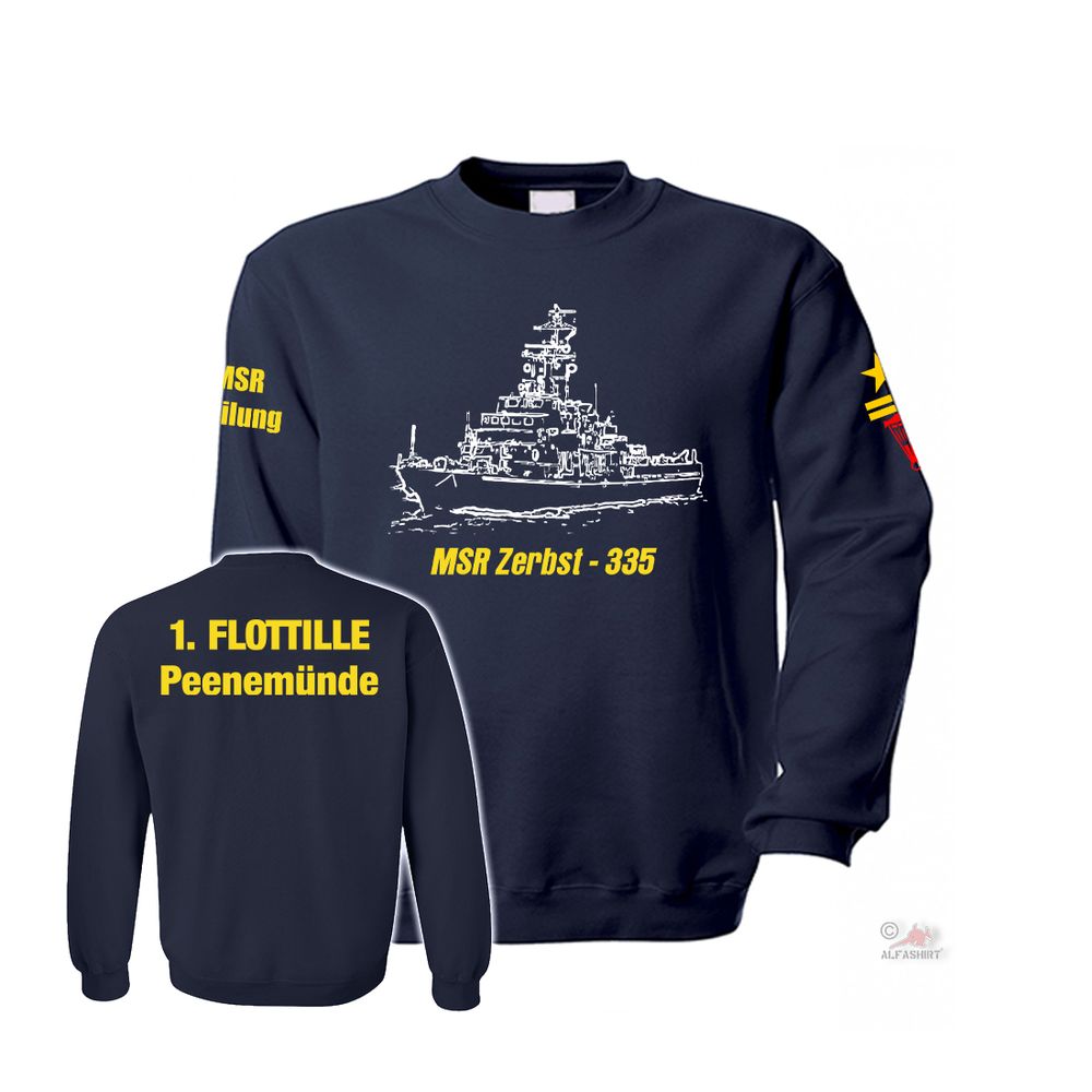 Pullover MSR Zerbst 335 1 Flottille Peenemünde Volksmarine Sperr MAW MSR #38120