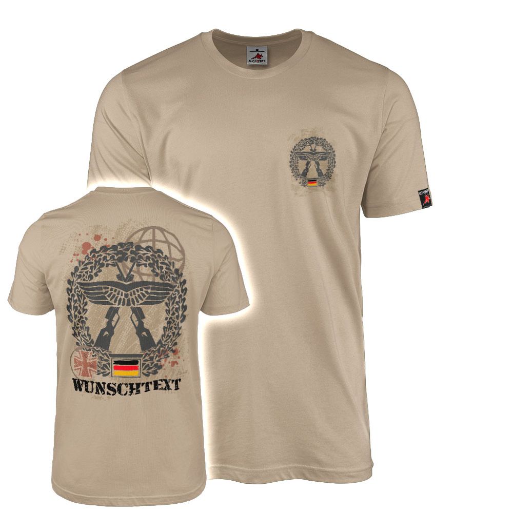 Personalized T-shirt, object protection beret badge logo GER DE #47655