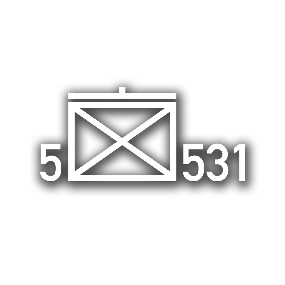 Sticker tactical sign 10x5cm 5 JgBtl Jägerbataillon 531 Jägertruppe #A6416