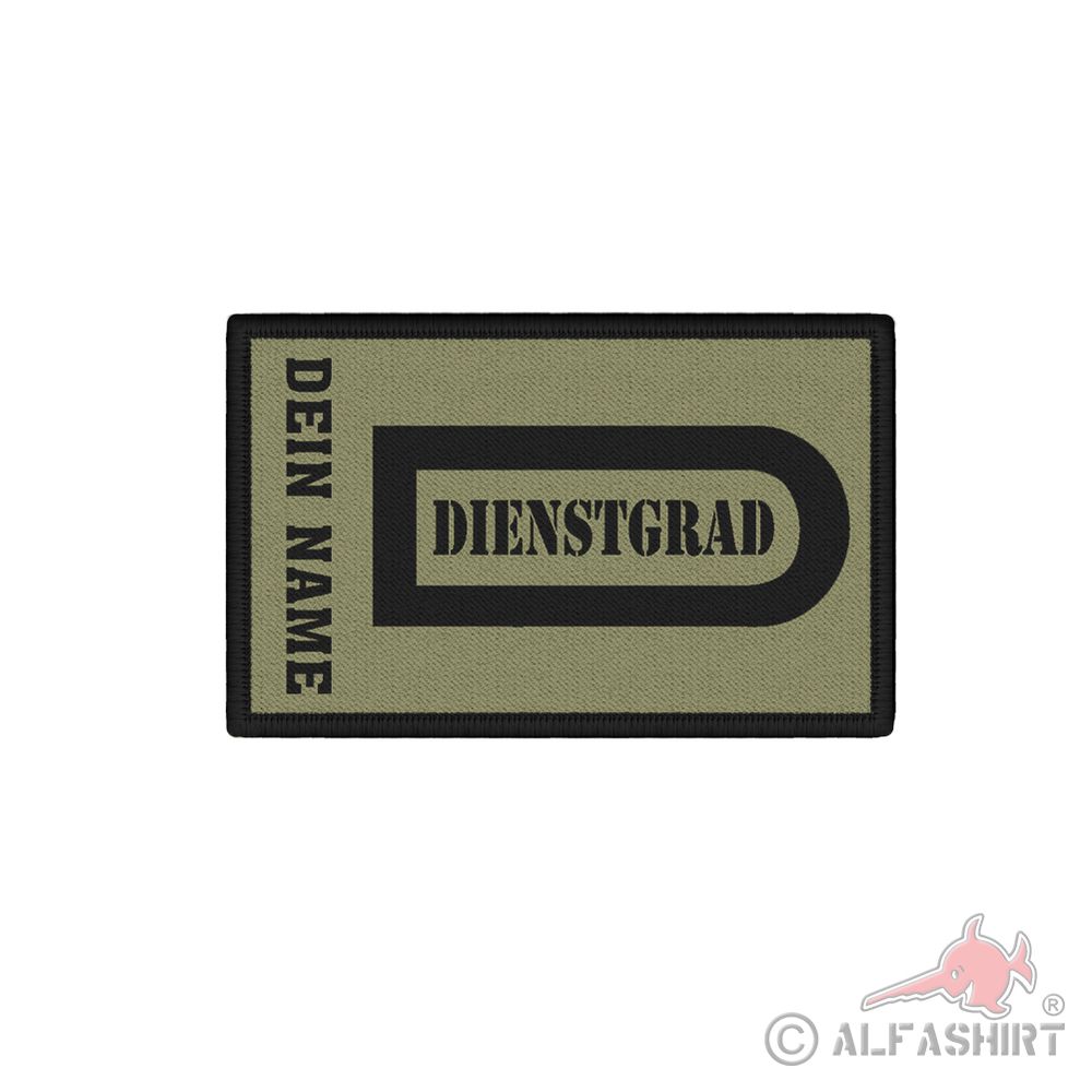 BW rank patch olive Bundeswehr ISAF military patch 7.5 x 4.5 #39087