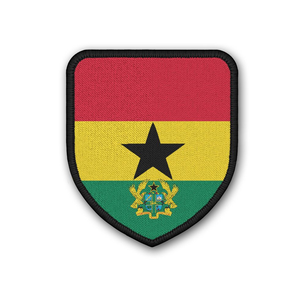 Patch Flag of Ghana Flagge Land Staat Wappen Landeswappen Aufnäher #21326