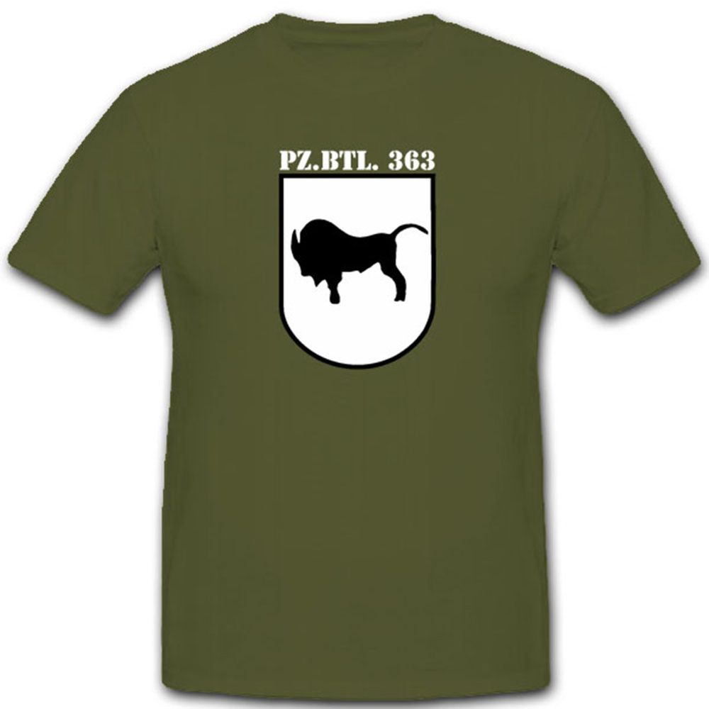 Pzbtl363 Panzer Bataillon Bundeswehr Panzerbataillon 363 Wappen Abzeichen - T Shirt #3996