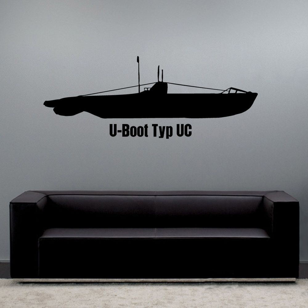 Wall decal submarine class UC I II III minelayer sea mine offshore #A6200