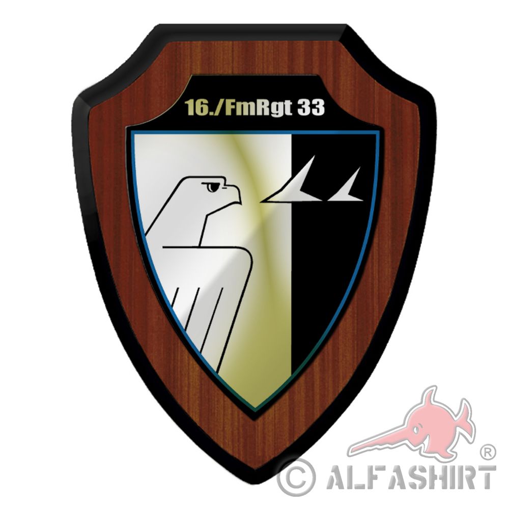 Wappenschild 16 Fernmelde Regiment 33 FmRgt WK Funk Frequenz Andenken #41227