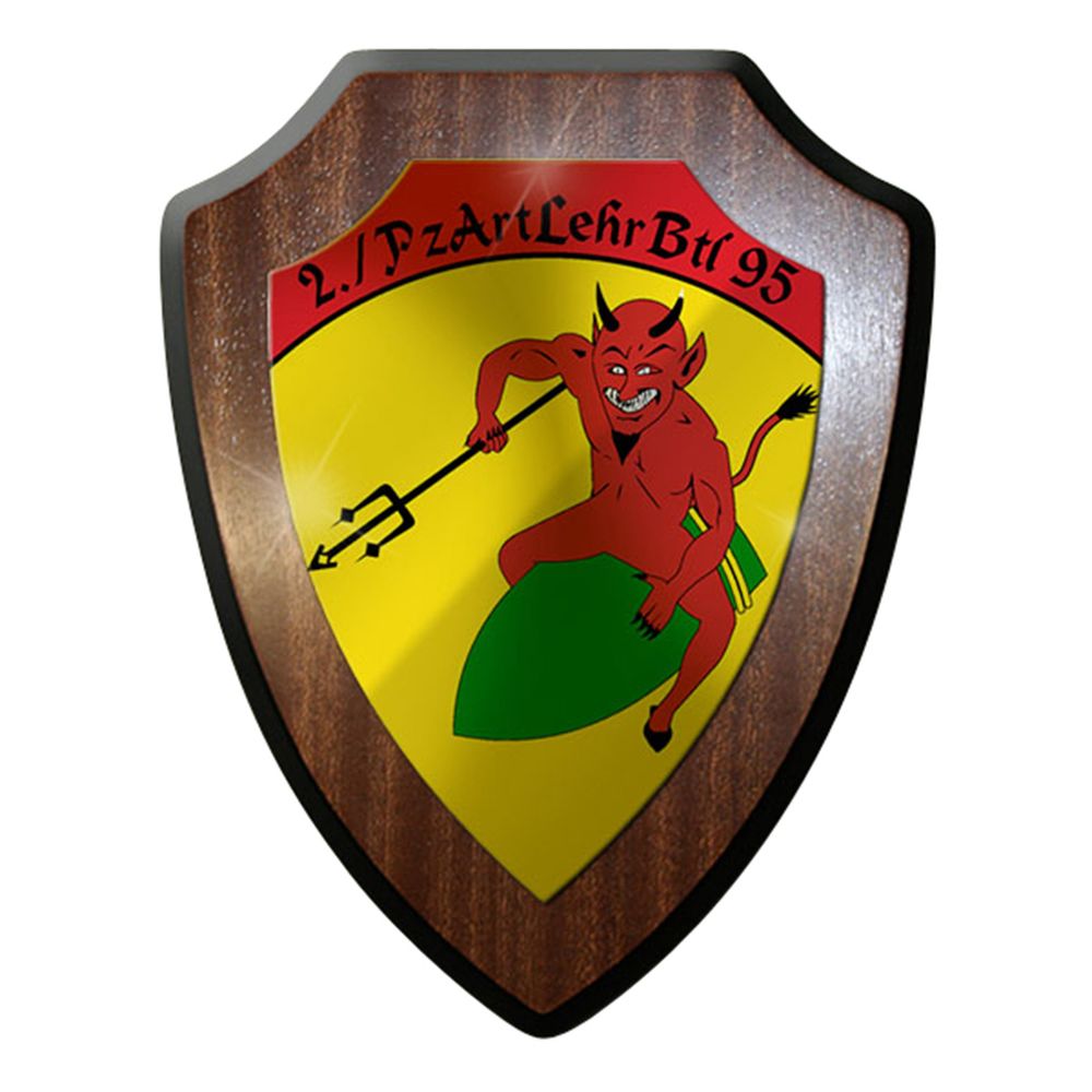 Wappenschild / Wandschild / Wappen -2 Pzartlehrbtl 95 Kompanie Abzeichen #8027
