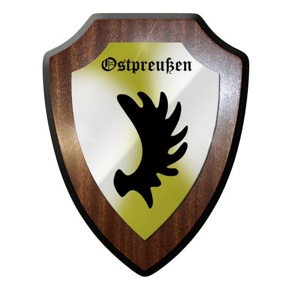 Wappenschild Wandschild Wappen - Ostpreußen Preußen Elch Wappen Andenken #8929