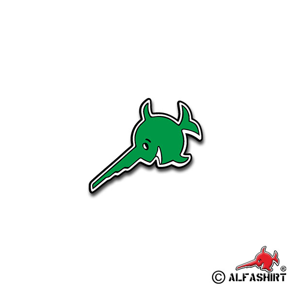 Sticker U 96 Submarine Marine Germaniaft Kiel Sawfish 7x8cm A1535