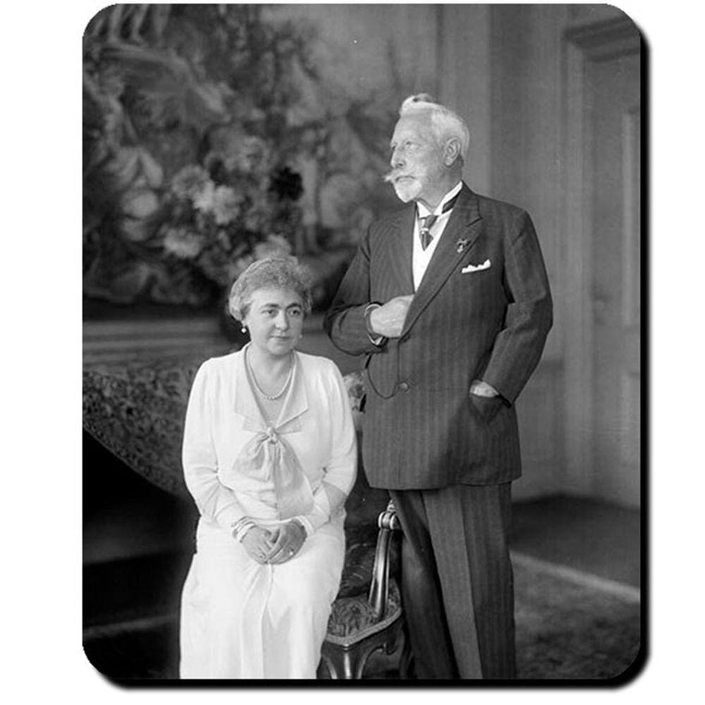 Kaiserpaar Wilhelm II Gattin 1933 Fotografie Kaiser Monarch Mauspad #16390