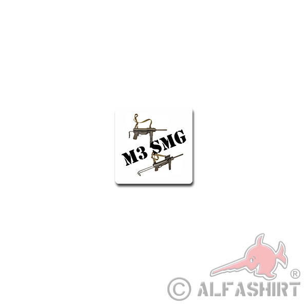 M3 Submachine Gun Decal Sticker Rebuff Loader Infantry 7x7cm # A3967