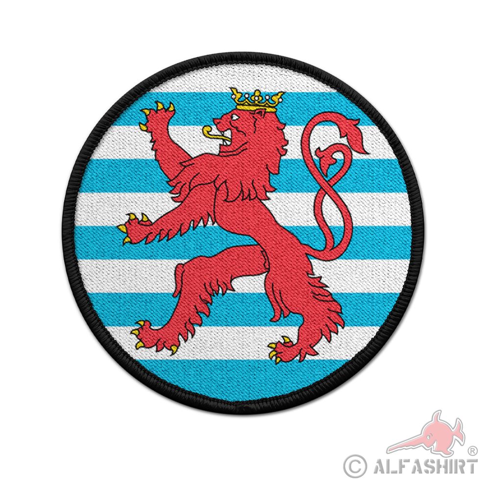 Patch Luxembourg cockade Velcro Unifrom lion around 9cm # 37511