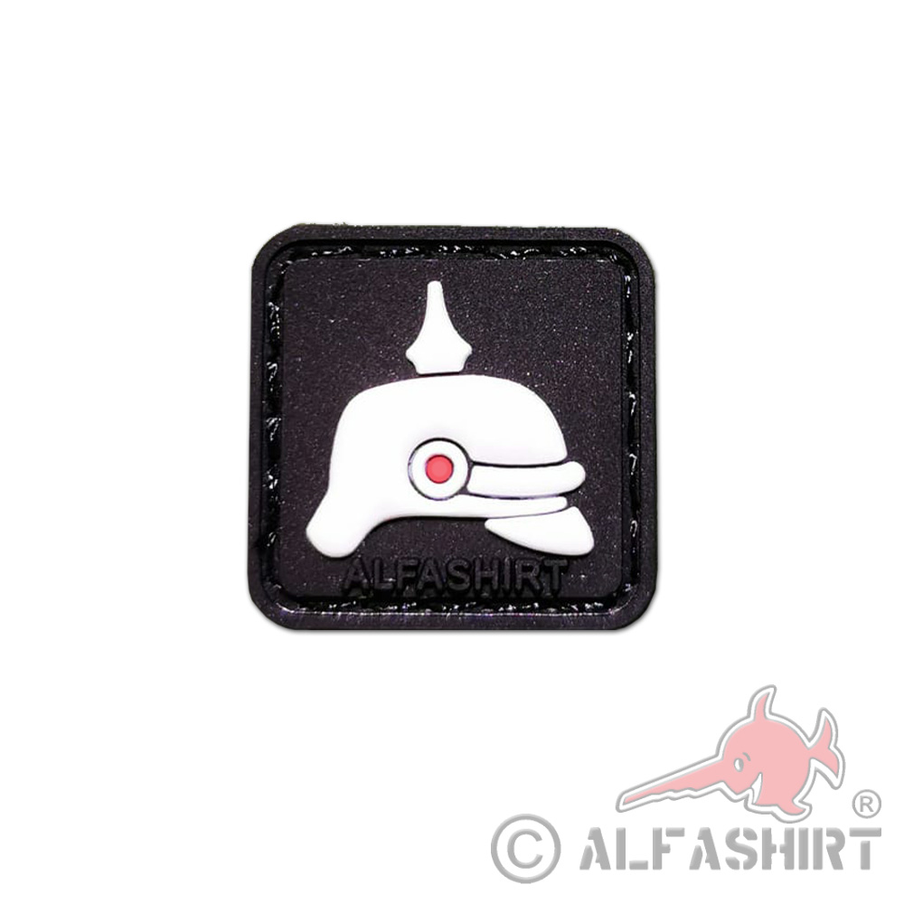 3D Patch Pickelhaube Preußen WK1 Wilhelm Deutsches Kaiser Reich 2,5cm #40441