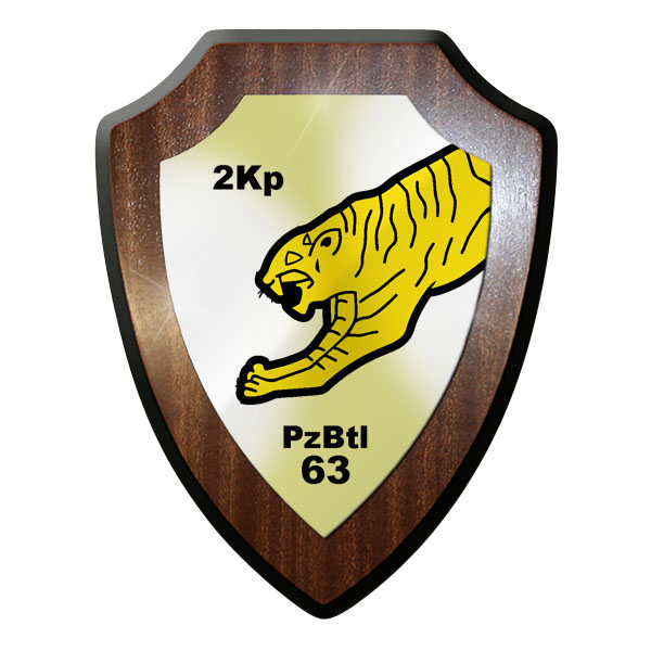 Wappenschild- 2 Kp PzBtl 63 Kompanie Panzer Bataillon Bundeswehr Bw - #11713
