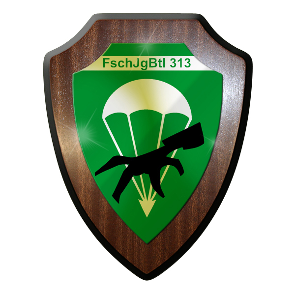 Wappenschild / Wandschild / Wappen - FschJgBtl 313 Fallschirmjäger #9252