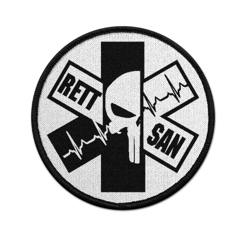 Patch Paramedic Skull Rett San Pulse Beat Lifeline Para # 31143