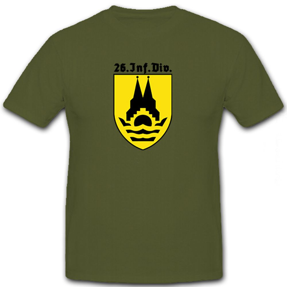 26 InfDiv Einheit Truppe Abzeichen Wappen Erinnerung- T Shirt #6268