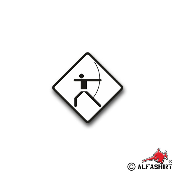 Sticker Archer Archery Hunting 7x7cm A1308