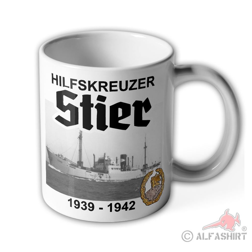 Tasse Hilfskreuzer Stier Handelsstörkreuzer 6 HSK#39246