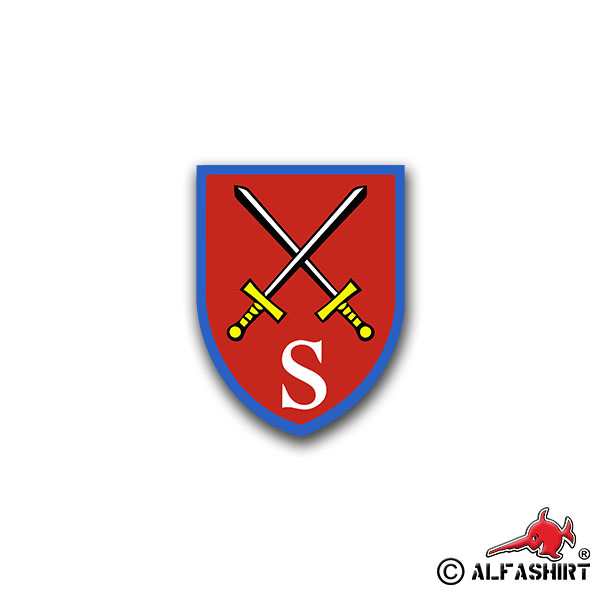 Aufkleber/Sticker Stabsschule des Heeres Heer Wappen Abzeichen Emblem 6x7cm A824