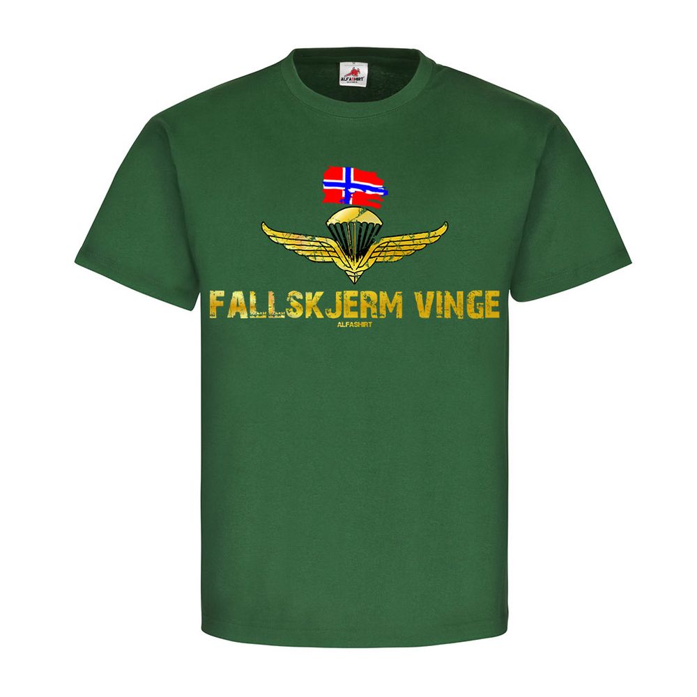 Fallskjerm vinge Norges forsvar Norwegen Armee Abzeichen Fallschirm-Jäger #22238