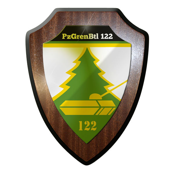 Wappenschild - PzGrenBtl 122 Panzergrenadierbataillon Bataillon 122 #8833