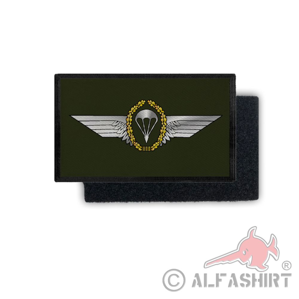Patch Fallschirmspringer Abzeichen BW Fallschirmjäger Uniform 9,8x6cm #31238