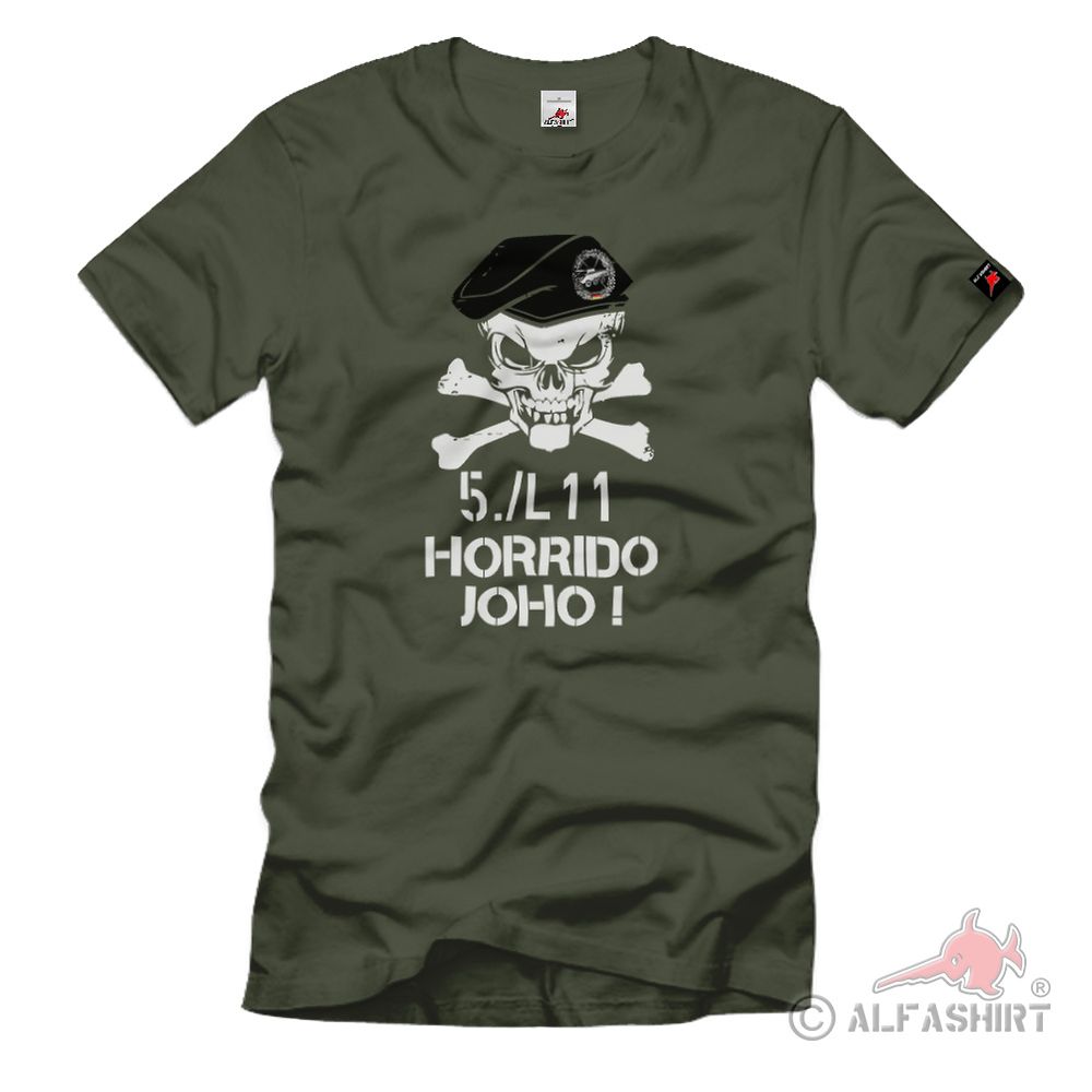 Panzeraufklärer 5-L11 BW Barett Schädel Bundeswehr Aufklärer T-Shirt #35430