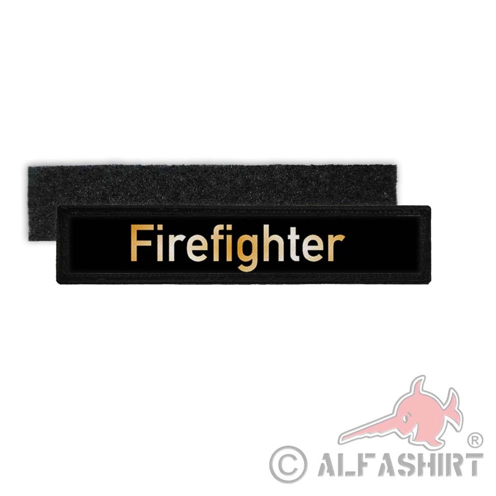 Namenspatch Firefighter Feuerwehr Einsatz Retter Feuer Feuerwehrmann #25605