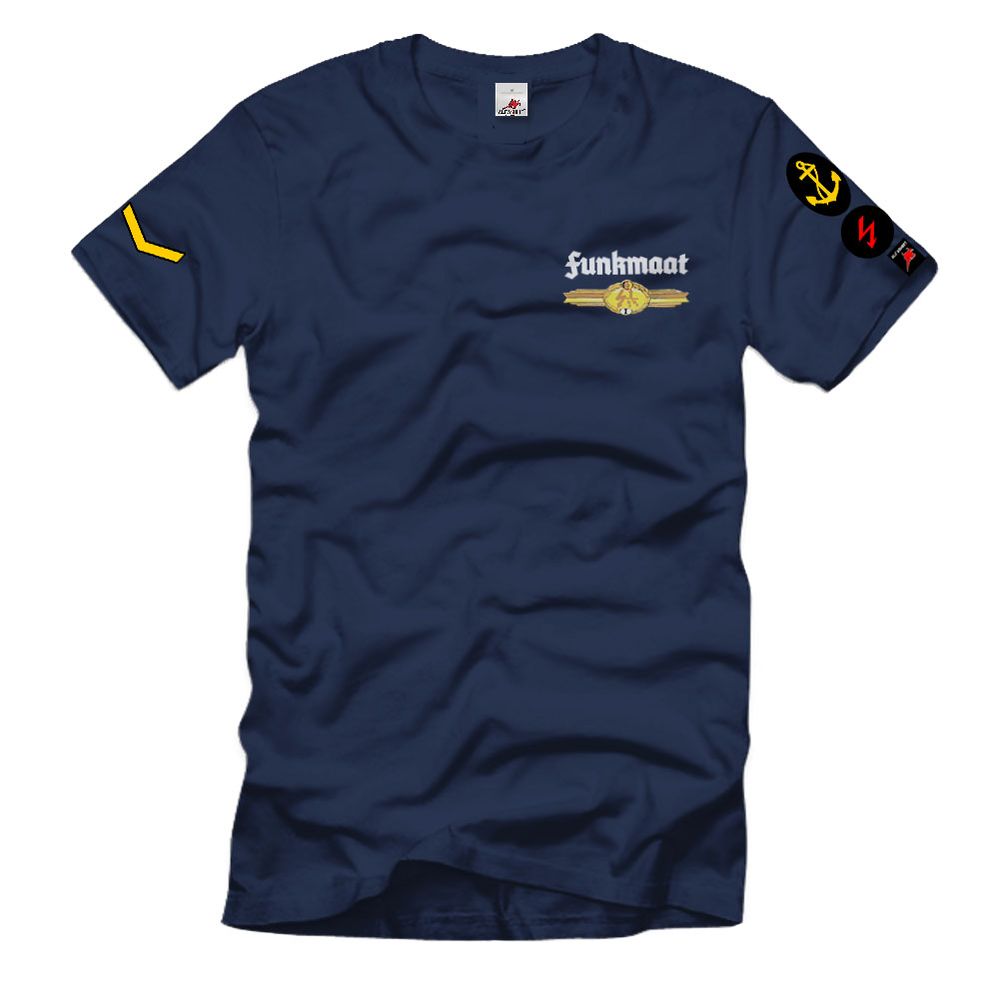 Funkmaat Flottenschule Parow Marine Funkmess NVA DDR Marine T Shirt # 38677