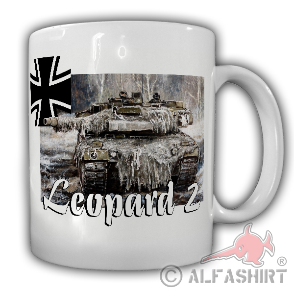 Mug Lukas Wirp Winter maneuver Leopard 2 Bundeswehr Mouse Pad # 26072