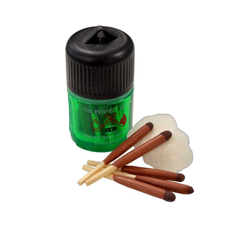 Wind- und wasserdichte Streichhölzer Camping Survival Zündholz Feuer  34030