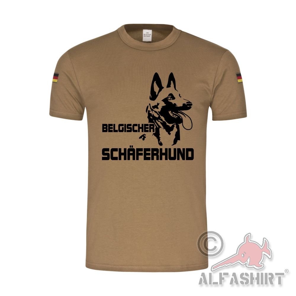 BW Tropenshirt Belgischer Schäferhund Belgien Hunderasse Malinois #43851