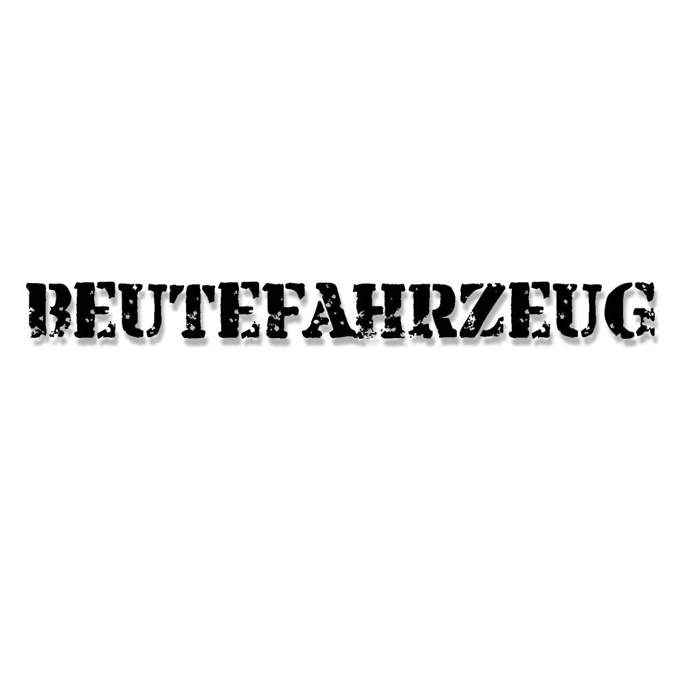 Aufkleber Beutefahrzeug Beschriftung Fahrzeug Beute Oldtimer Niva 4x44cm #A5543