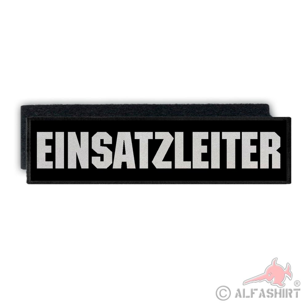 Rückenpatch Einsatzleiter Firma Security Sicherheitsdienst 28x7cm #40179